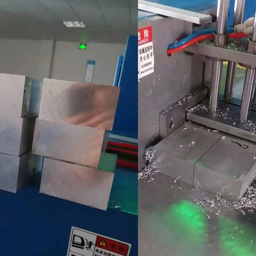 【無錫】用上半自動切鋁機SDY-B400L對比帶鋸床提高效率，提高產品光潔面