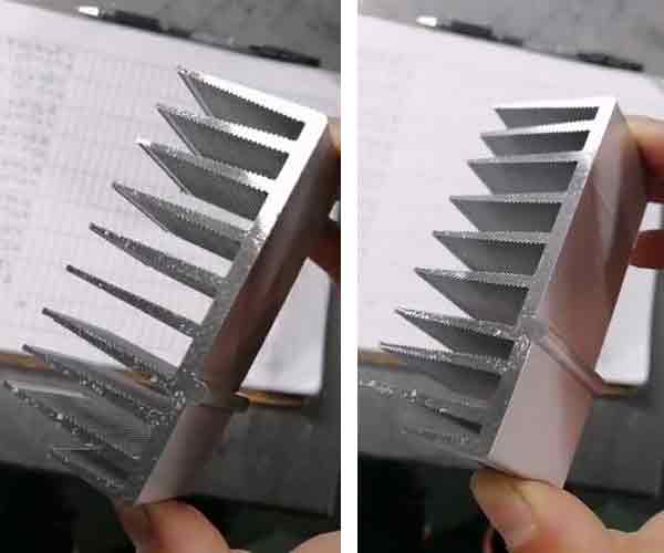 分離式散熱器型材切割機450無毛刺，光亮平整，精度高