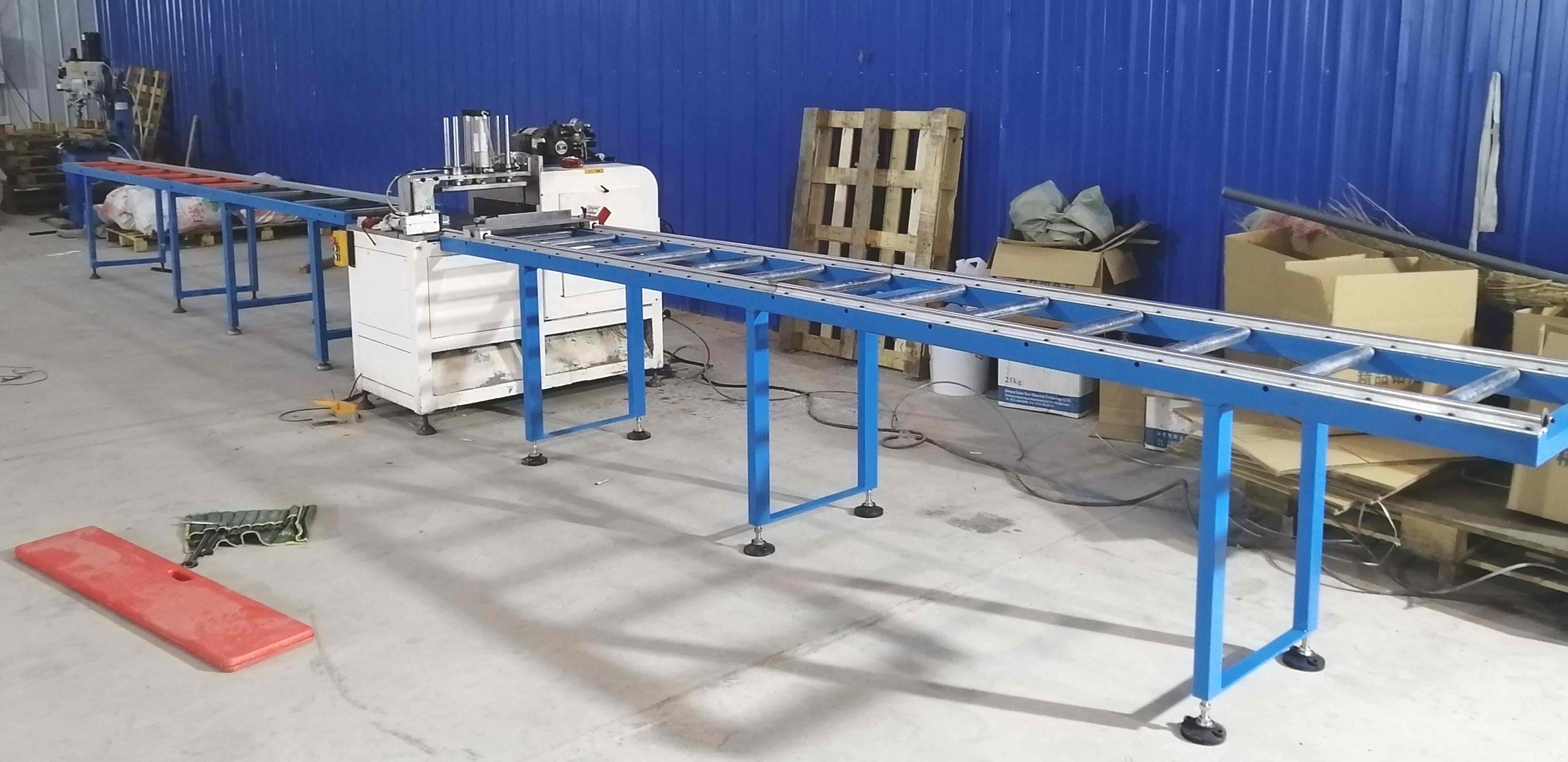 鋁型材下料如果尺寸較長，使用半自動切鋁機SDY-B500非常適合